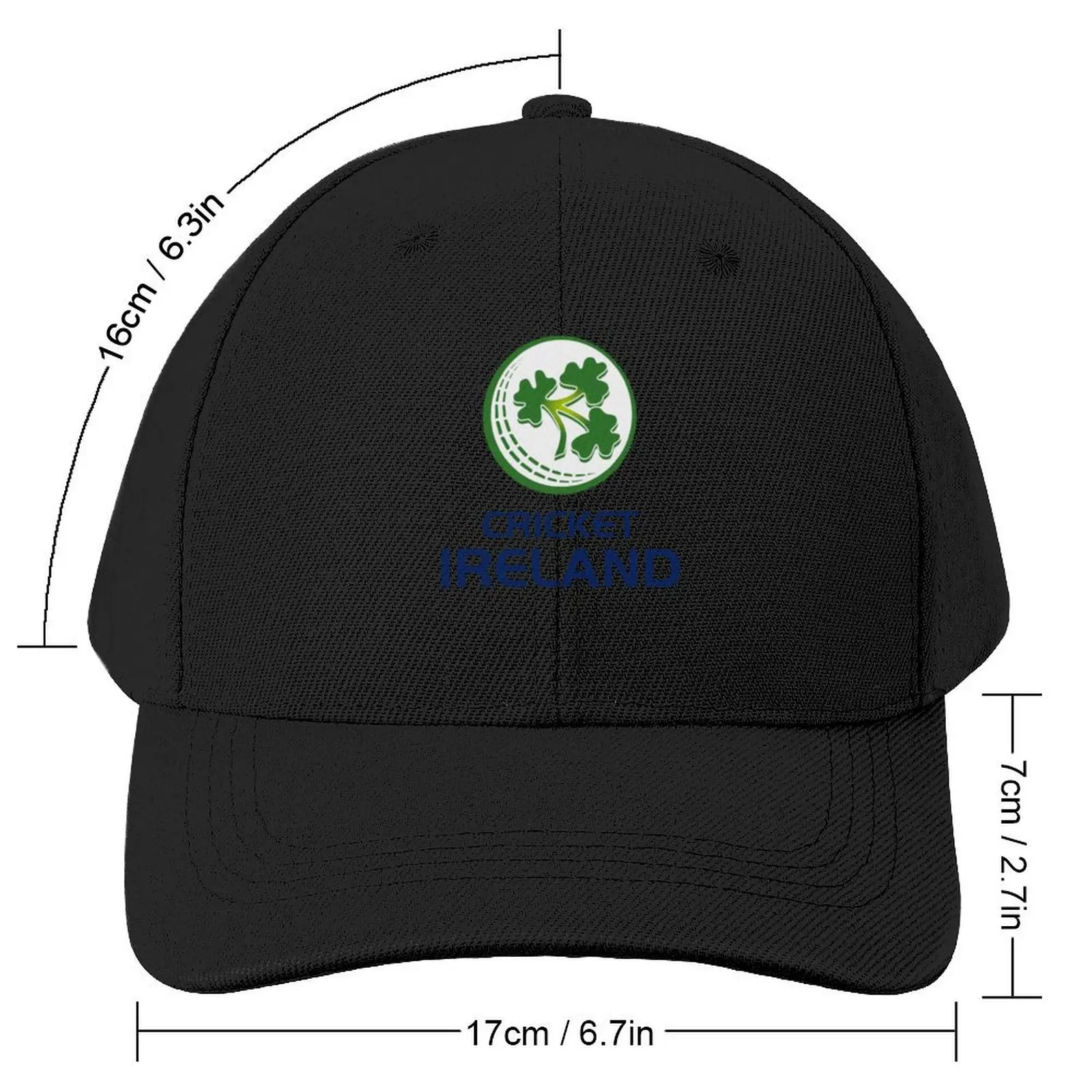 Ireland cricket board custom sticker Baseball Cap Horse Hat Luxury Cap Woman Men's