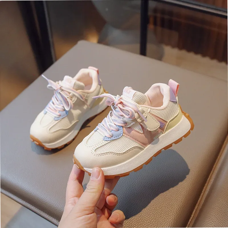 Children Shoes Girls Boys Sneakers Running Antislip Soft Bottom Comfortable Kids Toddler Casual Flat Sports White Shoes