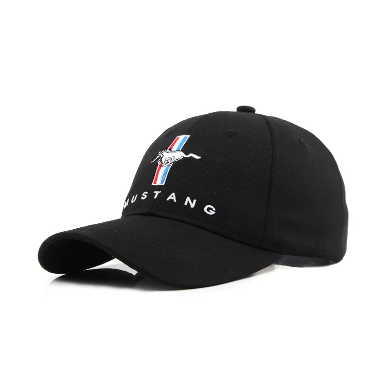 Manufacturers Embroidery Mustang Car Logo Baseball Cap Outdoor Sun cap