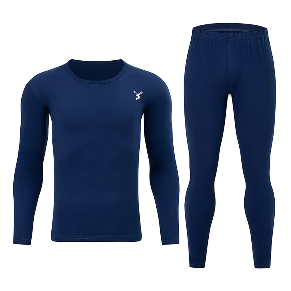 1/2/4-teiliges Set aus lässigen warmen Unterwäsche-Set für Herren und Teenager im Herbst/Winter, bequemes Sport-Langarmshirt mit dicker Basis – Detail 39