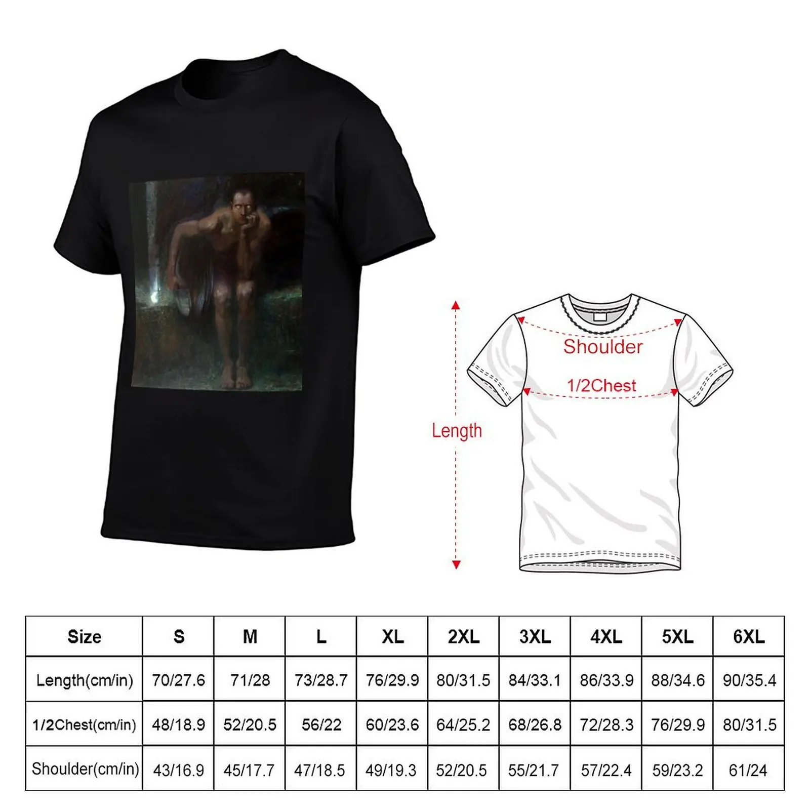 Lucifer - Franz von Stuck T-Shirt Halloween Theme T-Shirt