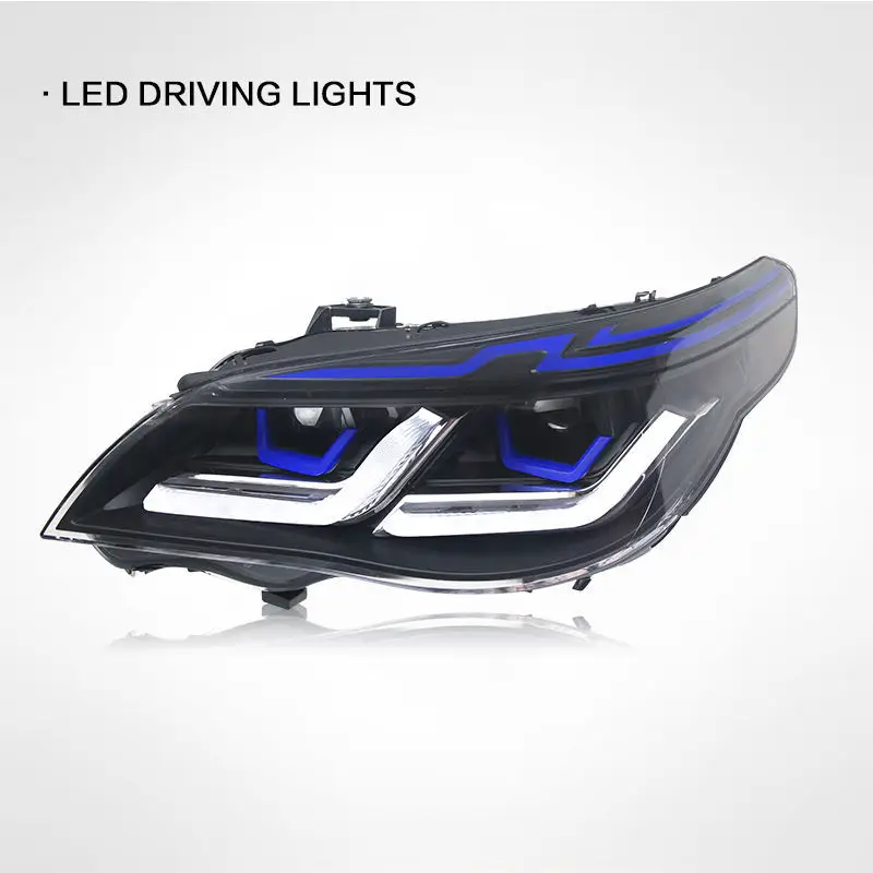 Suitable for 03-10 5 Series E60 headlight assembly modified blue eyebrow thunder version LED daytime running light turn signal