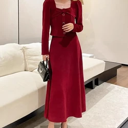 Small Fragrant Style Skirt Suit for Women Spring and Autumn 2024 New Style Hot Style Elegant Lady Foreign Style Two-piece Set