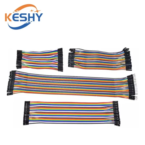 Imagen 2 del producto 1-10 Uds línea Dupont 10/20/30/40CM 40Pin macho a macho + macho a hembra y hembra a hembra Cable de puente Dupont para Arduino