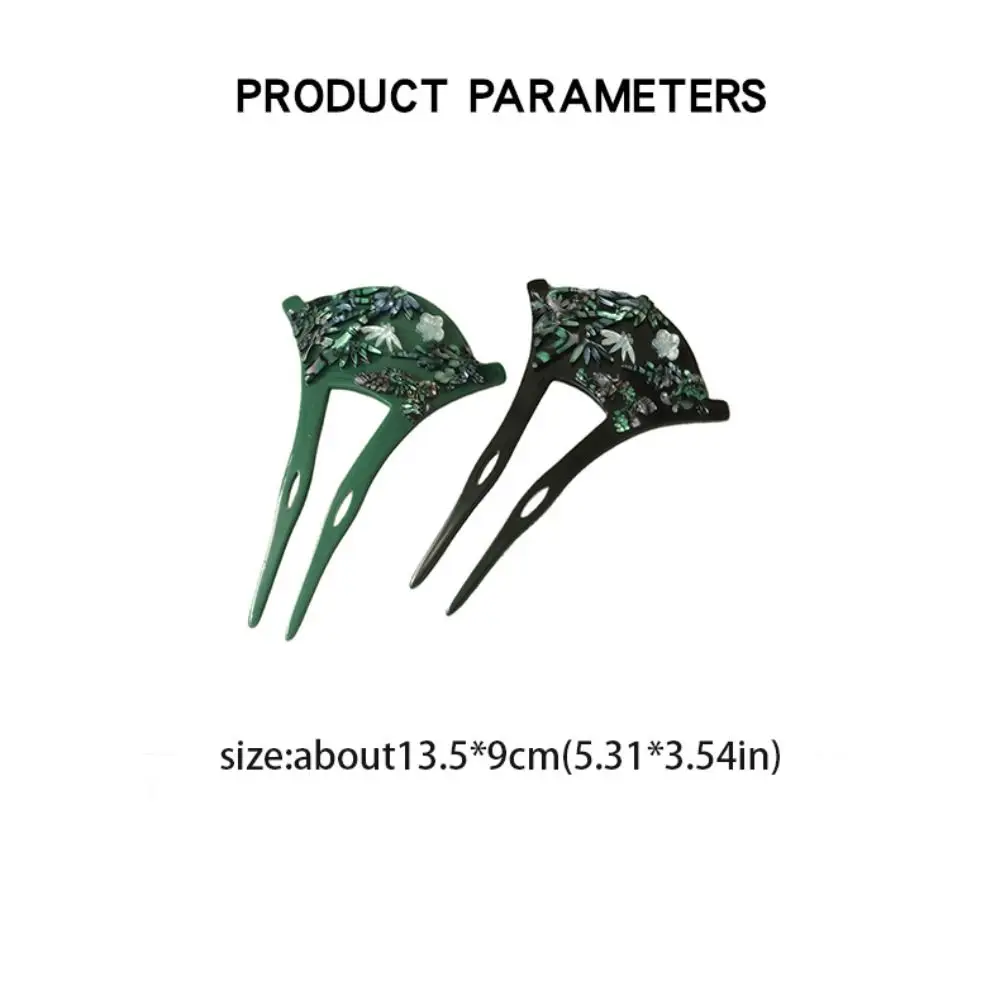 على شكل حرف U مروحة الشعر عصا النمط القديم فتاة إكسسوارات الشعر U شكل دبوس الشعر النمط الصيني شيونغسام عود الشعر