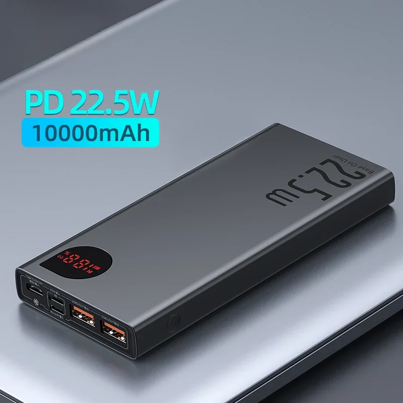 

New Power Bank 10000mAh with 22.5W PD Fast Charging Powerbank Portable Battery Charger For iPhone 15 14 13 12 Pro Max Xiaomi