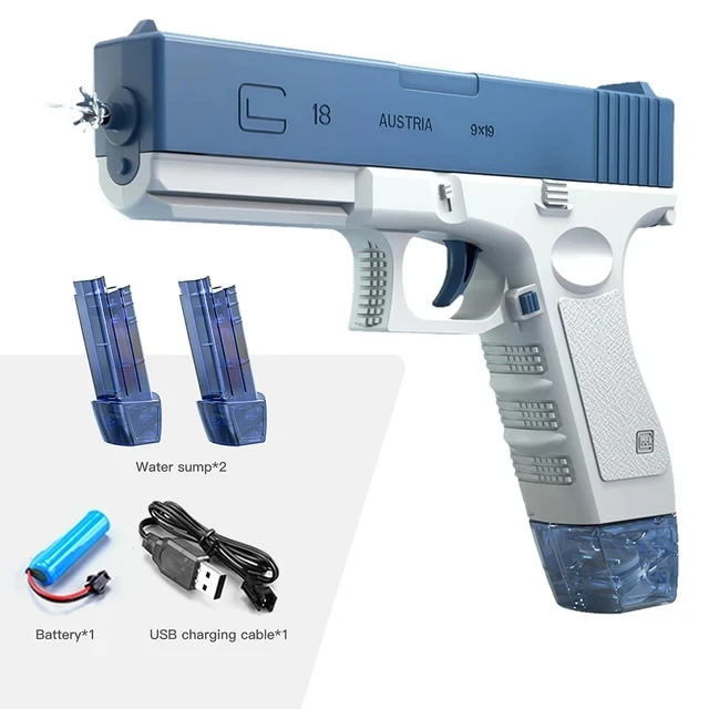 Elektrisch waterpistool voor volwassenen M416, krachtige spray, automatische waternevel, buitenspeelgoed voor kinderen op het strand in de zomer, kindercadeau