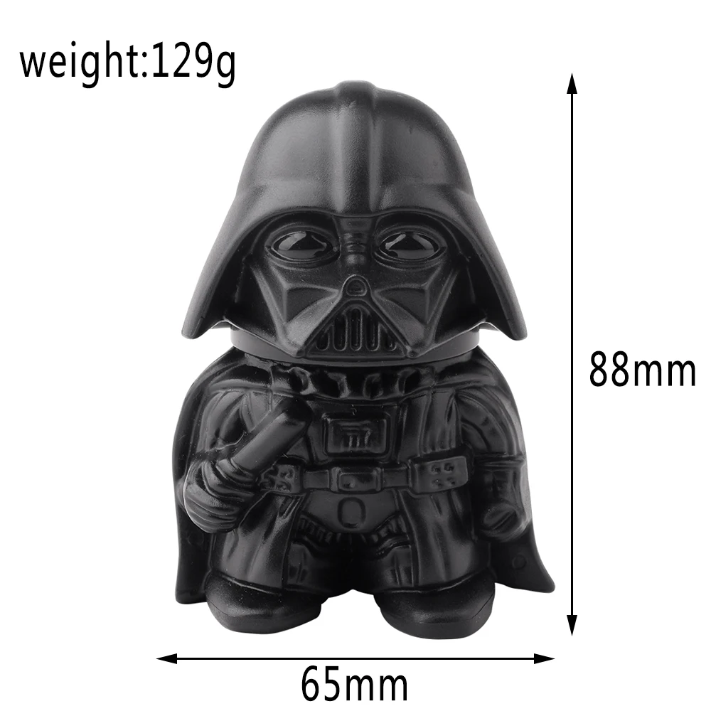 Disney Classic Movie Star Wars Darth Vader Tobacco Crusher Keychains Tobacco Herb Grinder Magnet Hand Muller Crusher Pipe