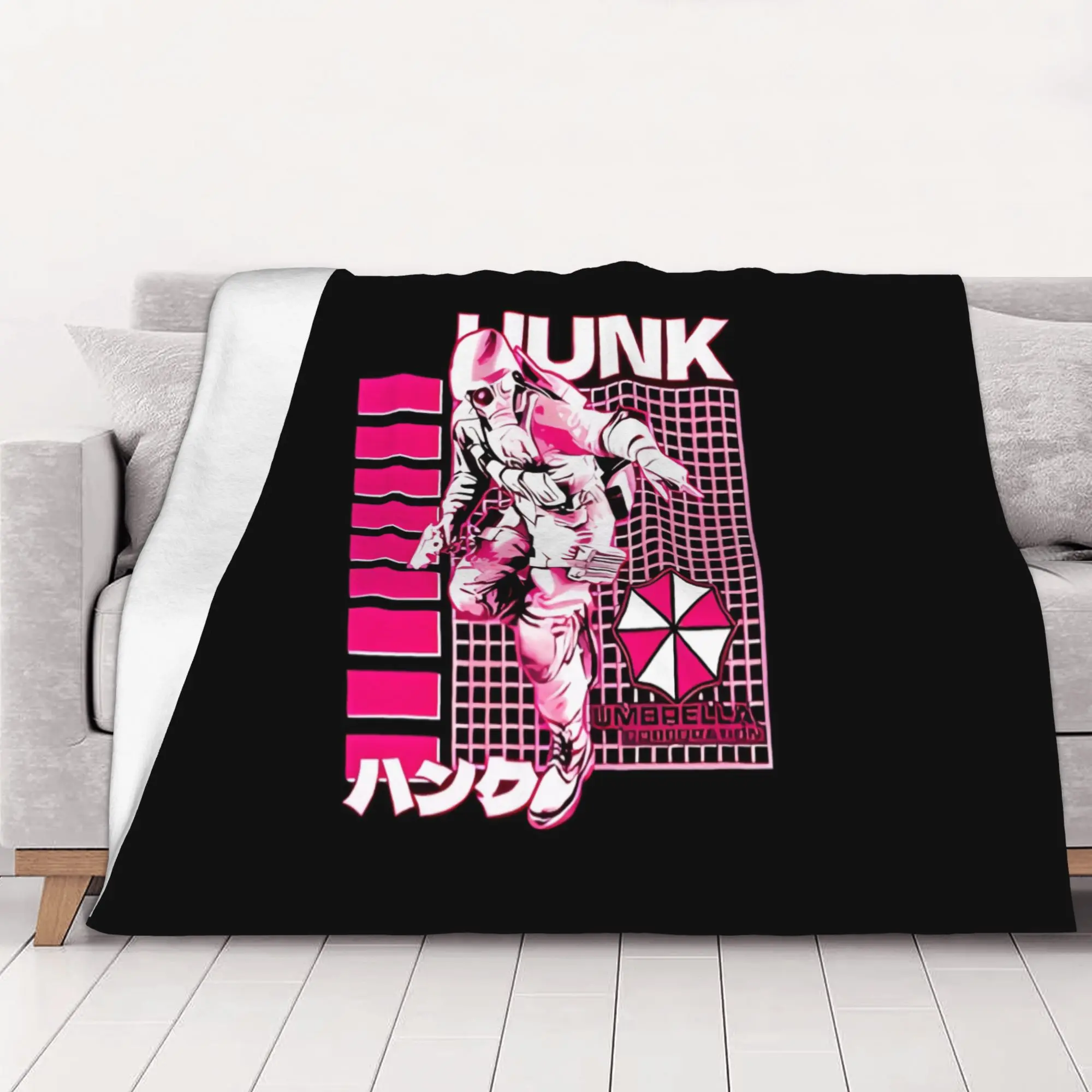 1PC Hunk Resident Evil home room decorations Winter Blankets for Adults Bedding Home Interior Sofa Knee