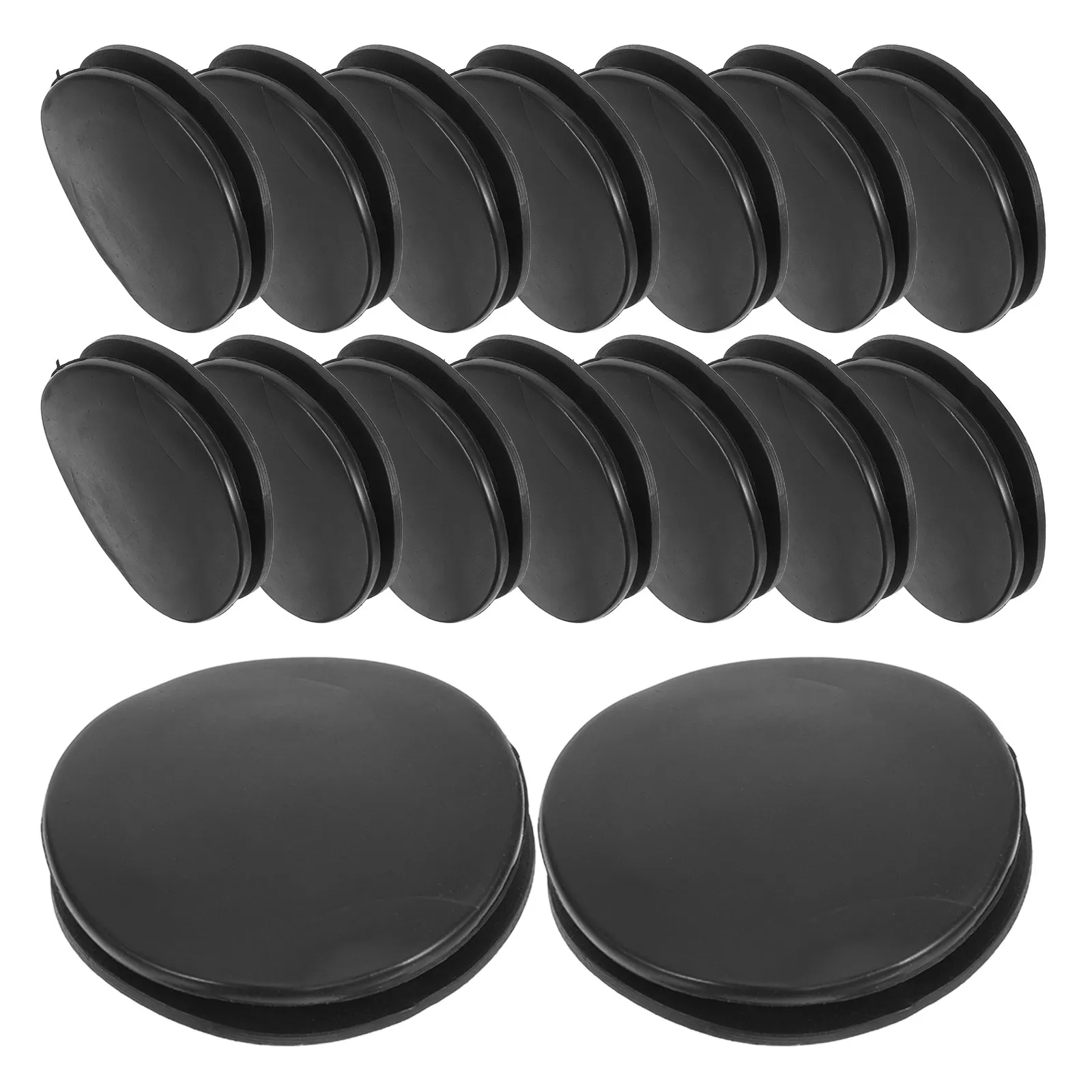 30pcs 35mm Dual-Layer Rubber Piggy Bank Replacement Plugs for Tight Seal Coin Storage