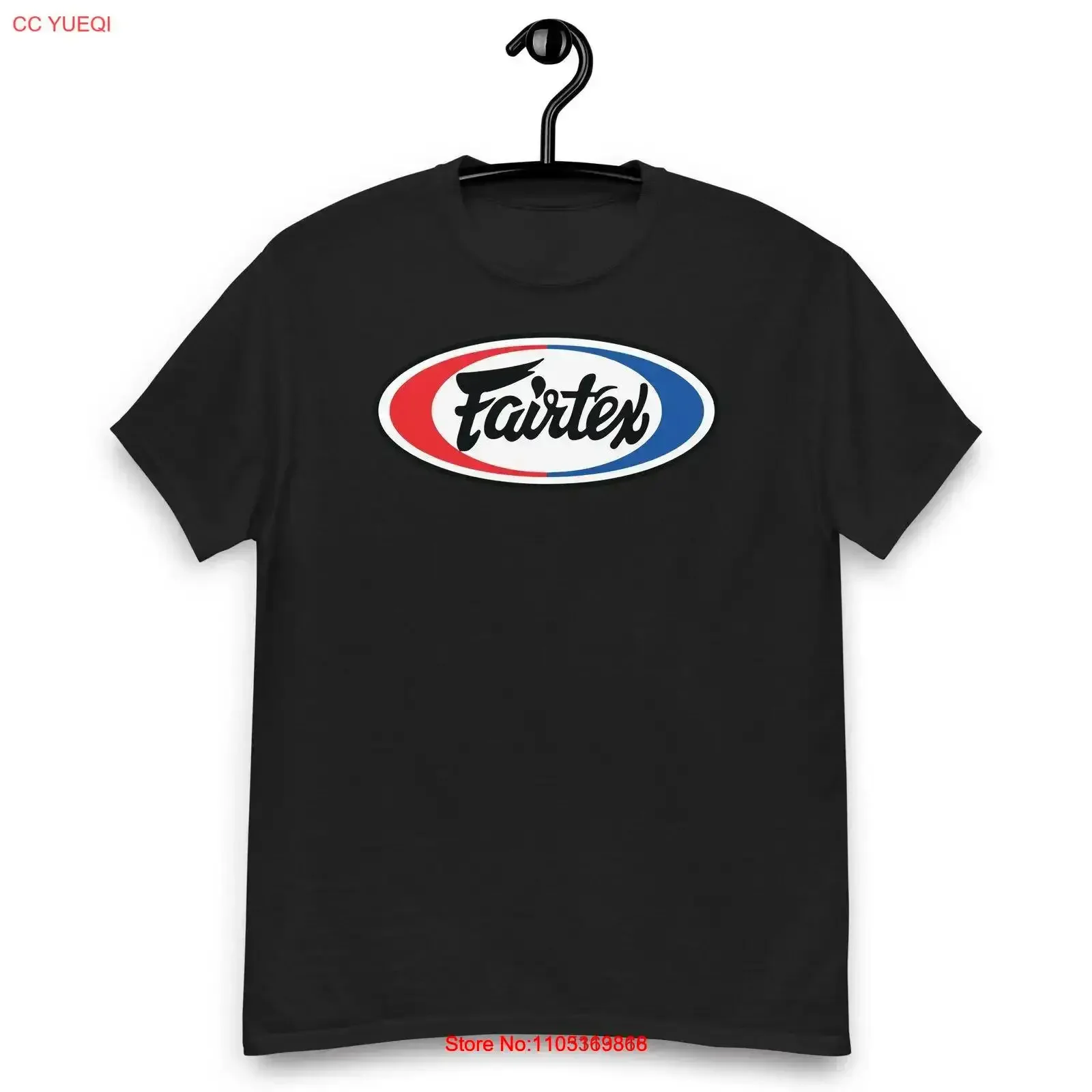 

Футболка с логотипом в стиле Fairtex, черная, темно-синяя, размер S 5XL, винтажная, растянутая, стильная, слегка уличная, повседневная, с графикой