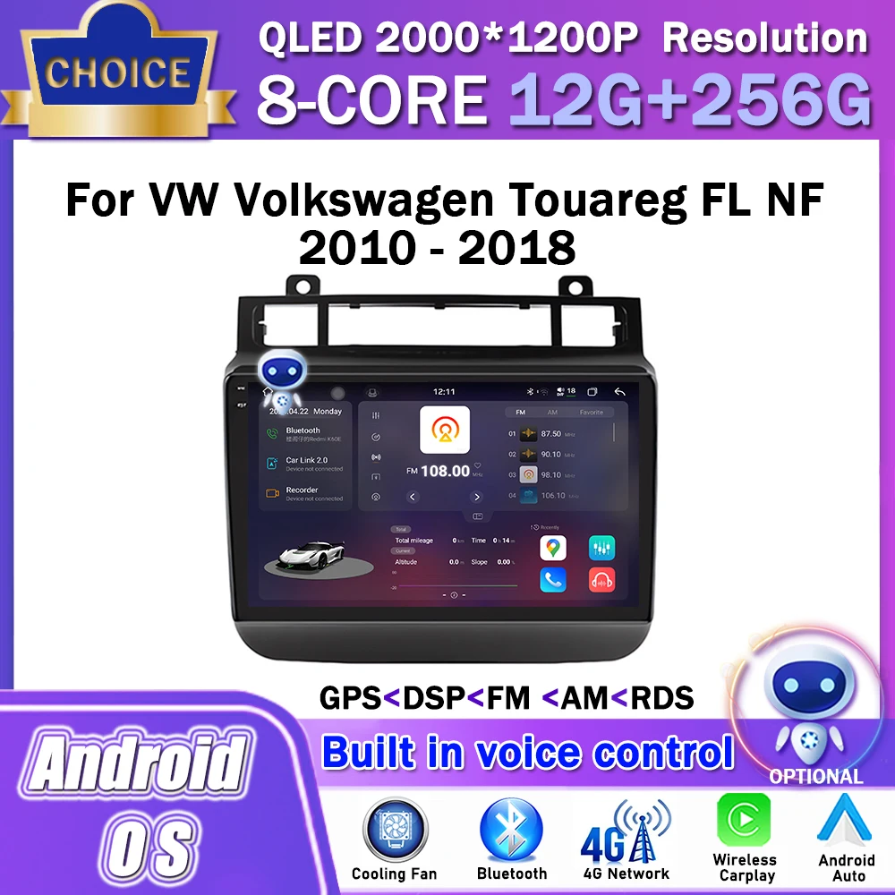 

9 inch for VW Volkswagen Touareg FL NF 2010 - 2018 Android OS Car Radio Multimedia Stereo Player GPS Navigation DSP Carplay WiFi