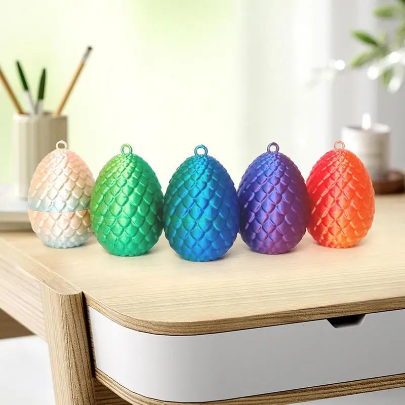 

3D Printed Dragon Egg Realistic 3D Printed Dragon Egg Toy Multipurpose Children Toys for Relaxing Playing Portable Dragon Toy