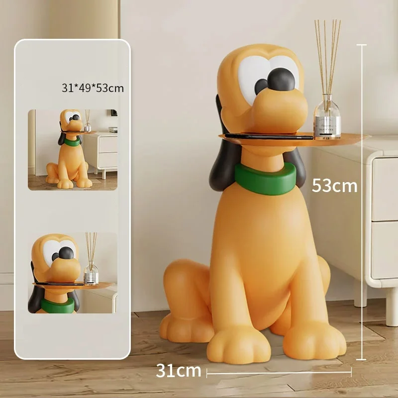 

[VIP] Pluto dog tray Resin ornament Action figure Creatives Floor decoration tray drawer toys collection model room decoration