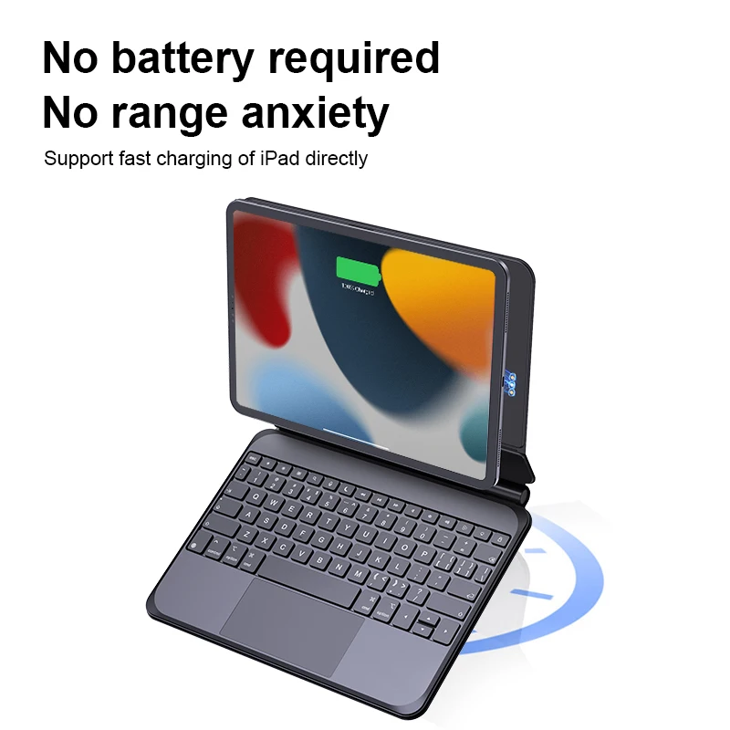 Capa de teclado mágico para ipad pro 11 Polegada m4 a2836 a2837 a3006 para ipad air 11 Polegada m3 a3266 a3267 a3270 multi-touch smart keyboa