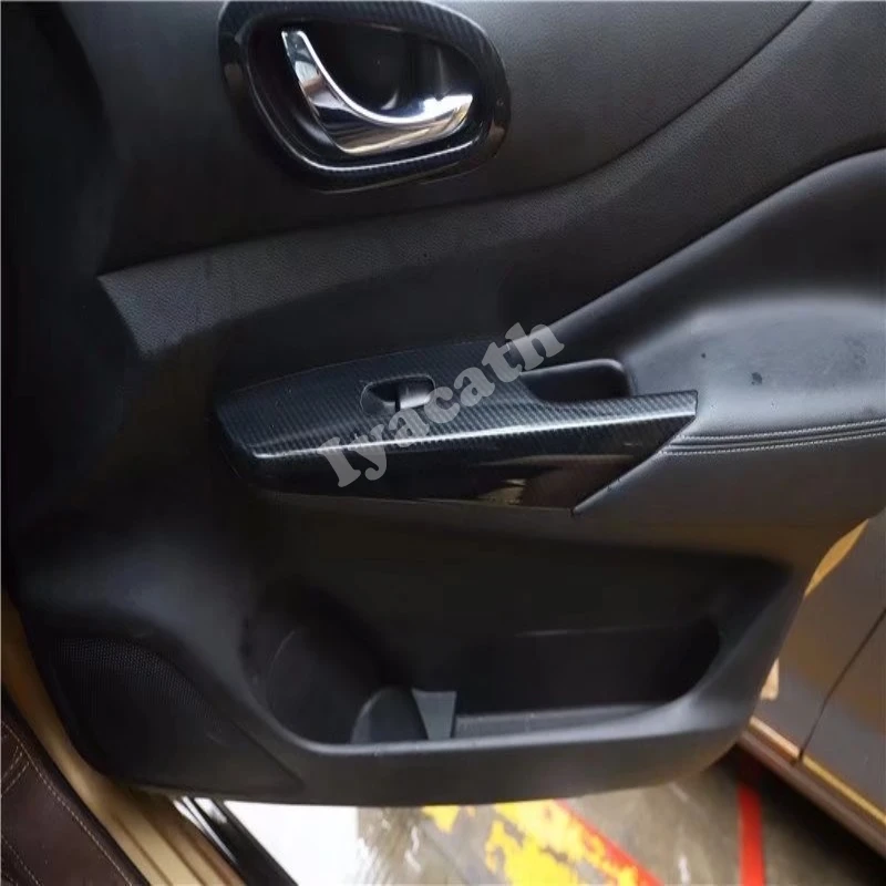 LHD RHD  2014-2019 For Nissan Navara NP300 ST terra Inner Door armrest  Window Lift Switch Button Panel Cover Trim Accessories view 3
