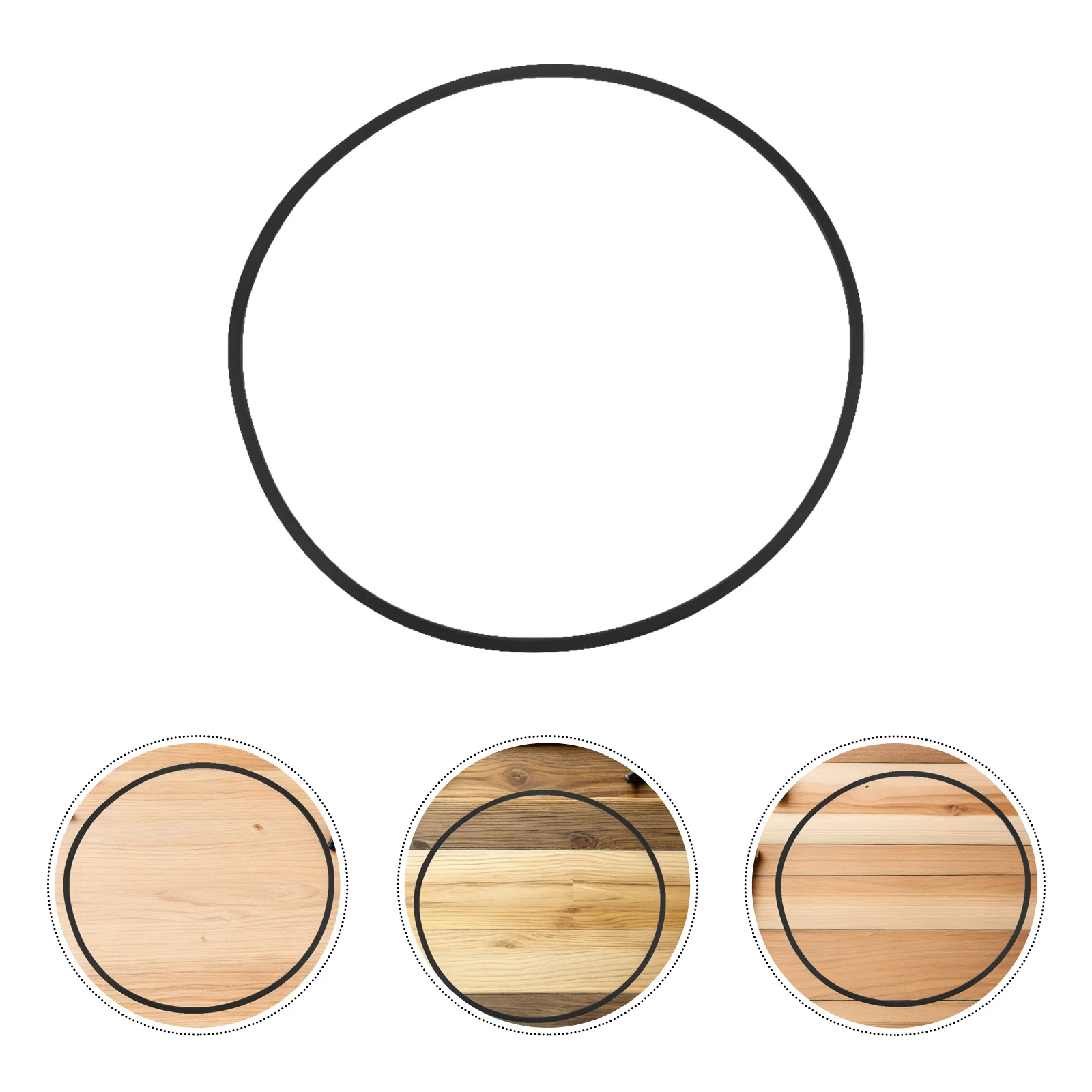 

2Pcs Bar Stool Round Base Gasket Nylon Ring Floor Protection Antislip Part Nylon Rings for Bar Chair Stool Ring