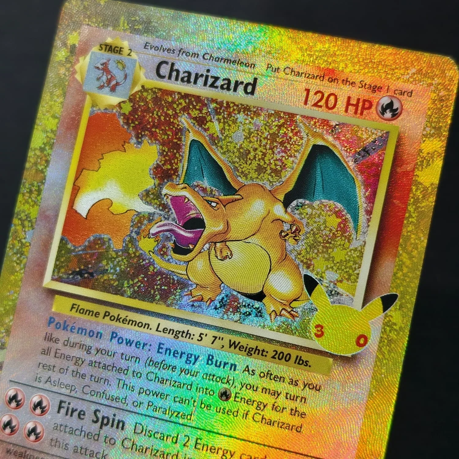 DIY Proxy Englisch 30Th 30C Charizard Zekrom Umbreon Espeon Mew Mewtwo Sylveon Gewöhnliche Anime-Spiel-Sammlungskarte Spielzeug – Detail 2