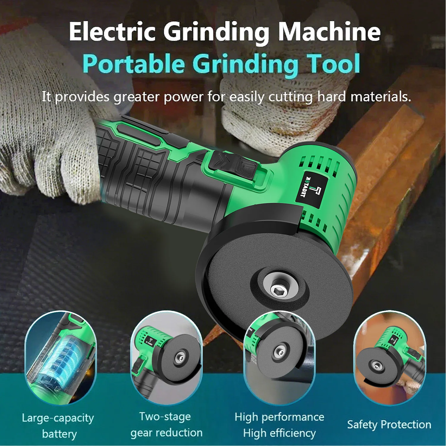 Amoladora angular eléctrica de 20000RPM, herramienta de pulido, Mini máquina cortadora portátil inalámbrica, batería recargable de 12V