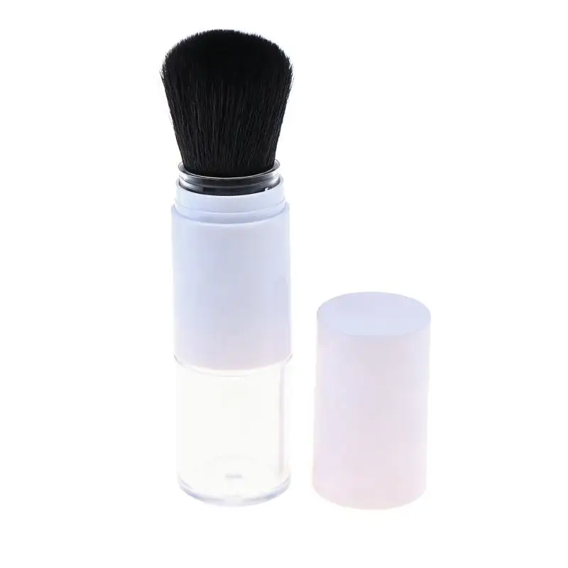 1Pcs Refillable Loose Powder Brush Soft Dense Synthetic Bristles Protective Cover For Travel Daily Makeup Touch Ups