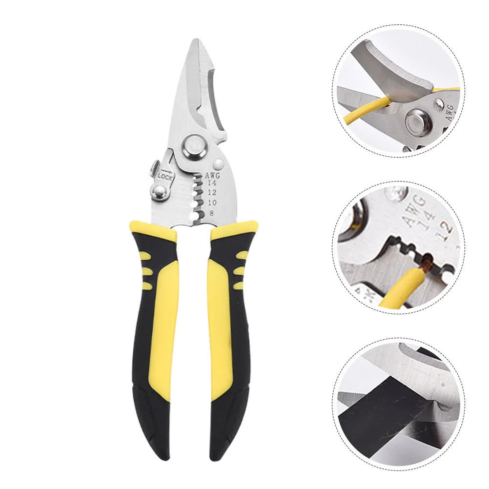 Wire Strippers Crimping Tool Pliers Cutters Heavy Duty Electricians Tools Splicer Bulk