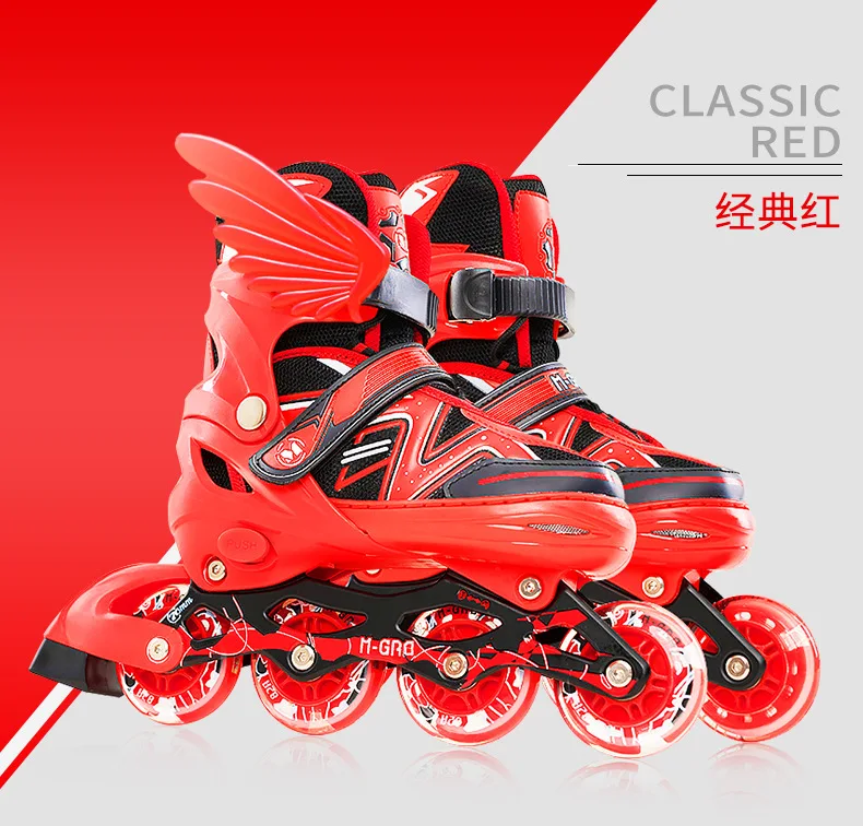 Skates Children's Full Set of Boys and Girls Beginners Roller Skates Roller Skates Children In The Big Children's Skates