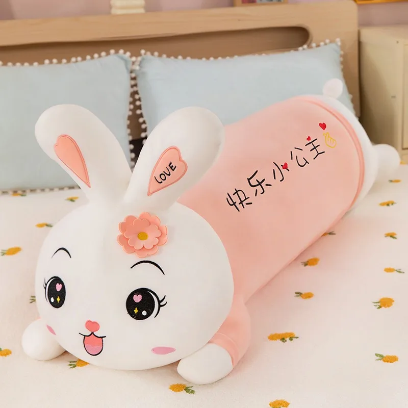 

Kawaii Plush Toy Stuffed Doll Cute Rabbit Large Long Hugging Pillow for Kids Birthday Gift Cuddly Sleeping Pillow for Girls