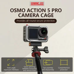 STARTRC Metal Camera Cage for DJI Osmo Action 5 pro Protective Expansion Mount Bracket All-Round Protective Camera Accessories