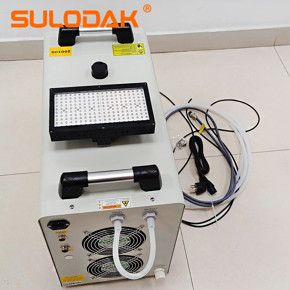 1000W UV LED Curing Lamp 200*100mm UV Printer Light Lamp Water tank For Ricoh 3-row G4/G5/G6 Konica Kyocera Printhead Sprinkler