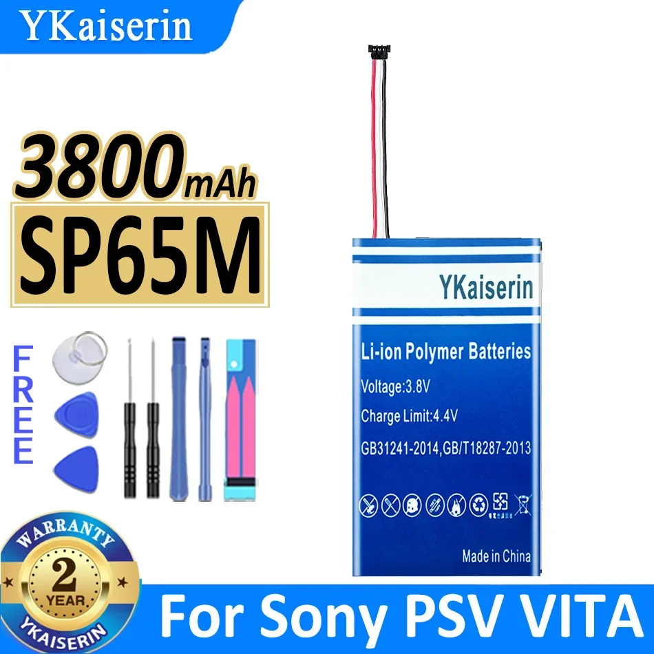 3800mAh YKaiserin Battery SP65M For Sony PSV VITA PSVITA 1000 PSV1000 PCH-1001 PCH-1101 Batteries