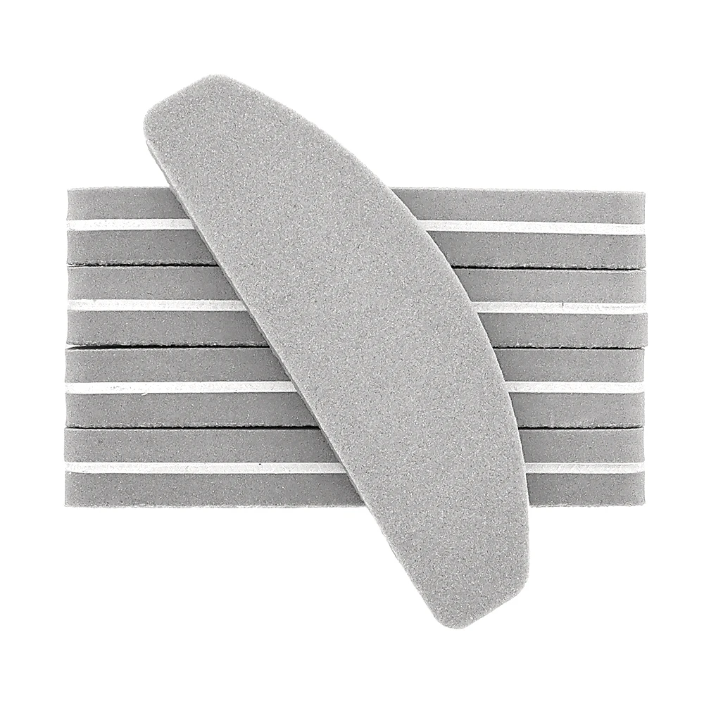 

5/10/20Pcs Grey Sponge Nail File Grit MINI Tools Double Sided Sandpaper Foam Emery Board Polisher Buffer Moon Design