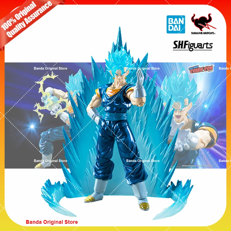 

100% оригинал Bandai Shf S.H.Figuarts Super Saiyan God Super Saiyan Vegito, эксклюзивные фигурки аниме NYCC 2024, игрушки Moedl