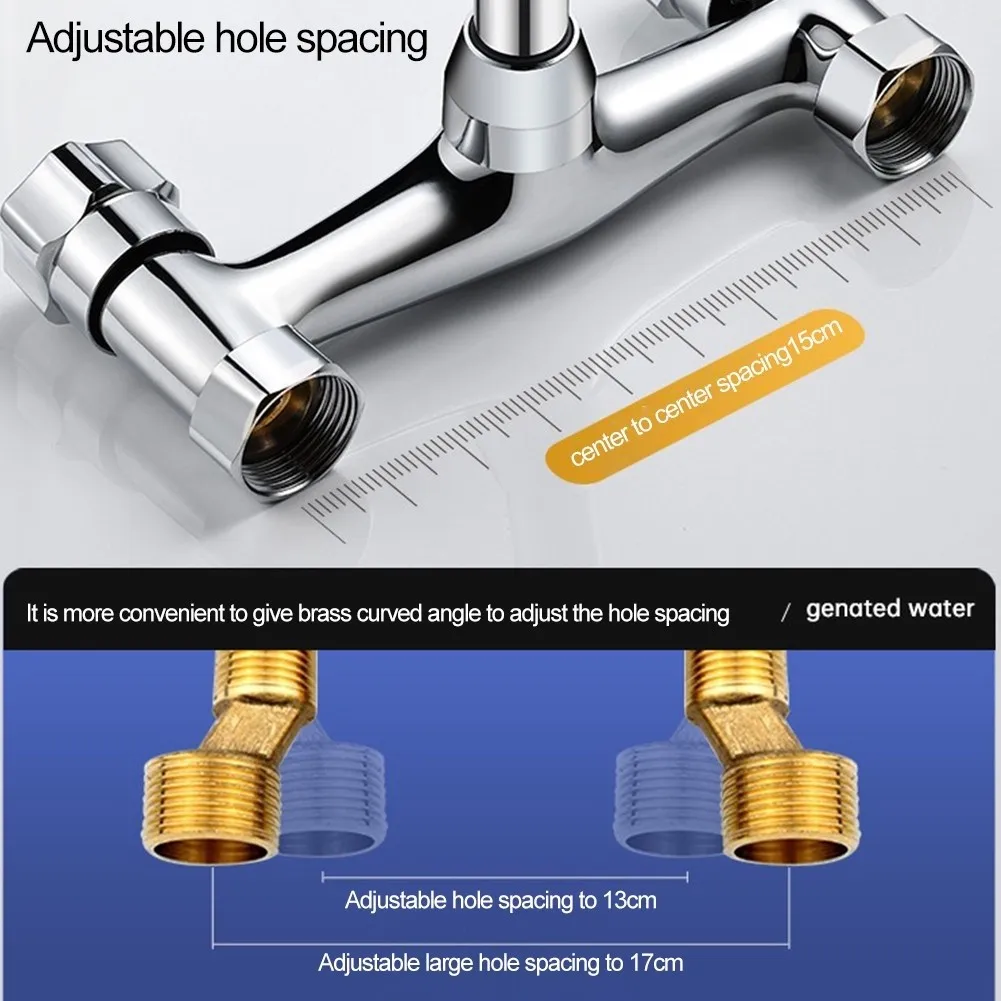 Kitchen Sink Faucet with Zinc Alloy Construction and 360 Degree Swivel Spout for Improved Accessibility and Control