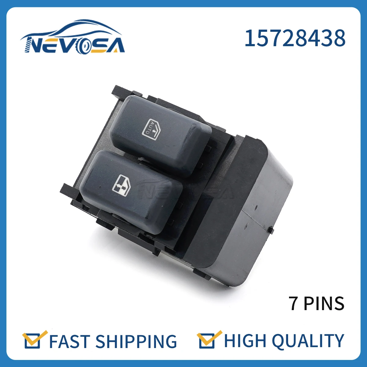 

Nevosa 15728438 Front Door Power Window Switch For Chevy Express Chevrolet Express 1996-2000