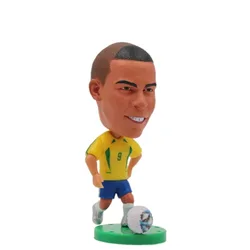 Brazilië Voetbal 6.5Cm Hoogte Hars Activiteit Voetbal Poppen Figuur Speelgoed