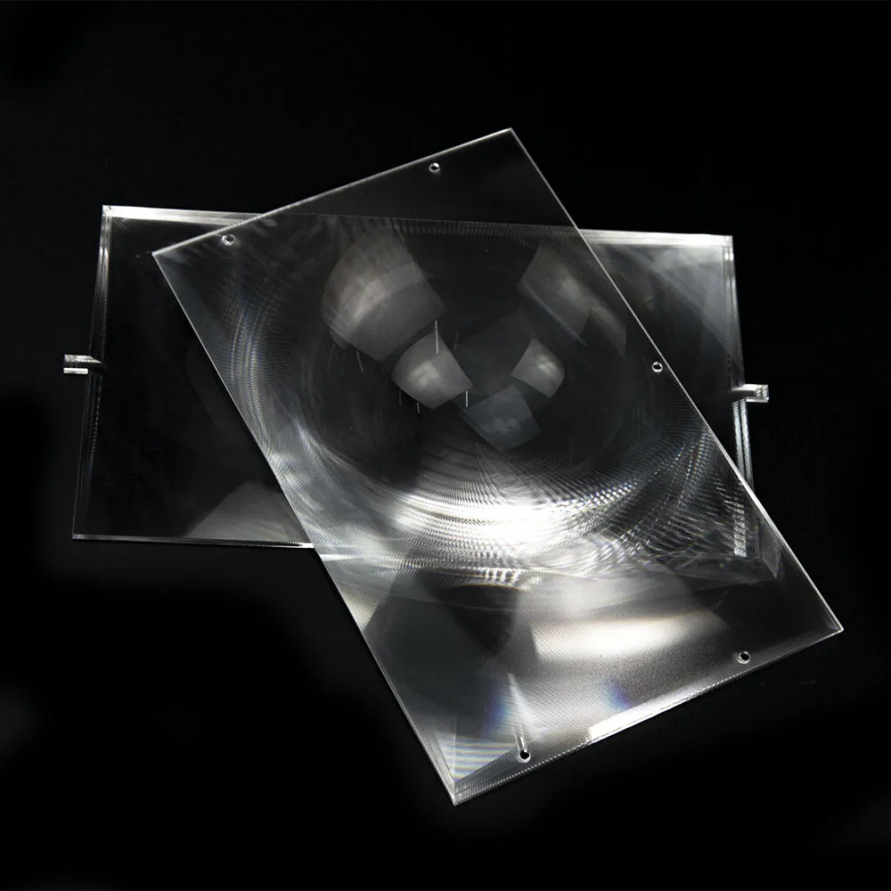 

2pc Optical Lens PMMA Fresnel Solar Lens Focal Length 185mm 120mm for DIY Projector