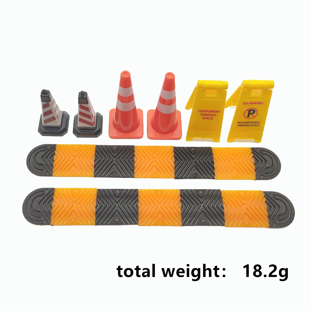 Road Street Speed Bump Scene Accessories for 1/18 1/24 RC Car Trx4m Scx24