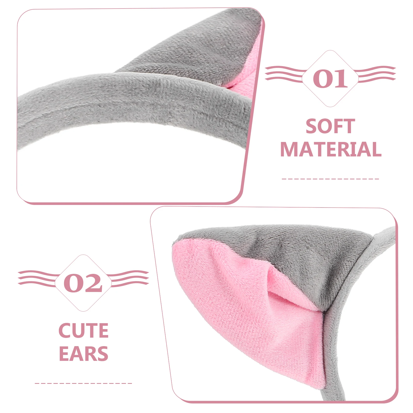 

Cute Fox Ear Headband Animal Ear Hairband For Girl Party Costume Cosplay Hair Accessory Decorative Headwear Hair Hoop Band
