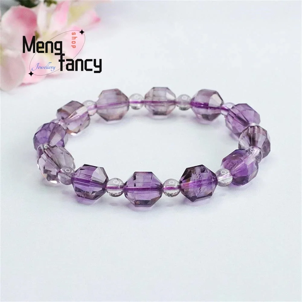 

Natural Amethyst Bracelet Colour Fine High-grade Exquisite Fashion Jewelry Best Selling Treasure Gift for Girlfriend Handicraft