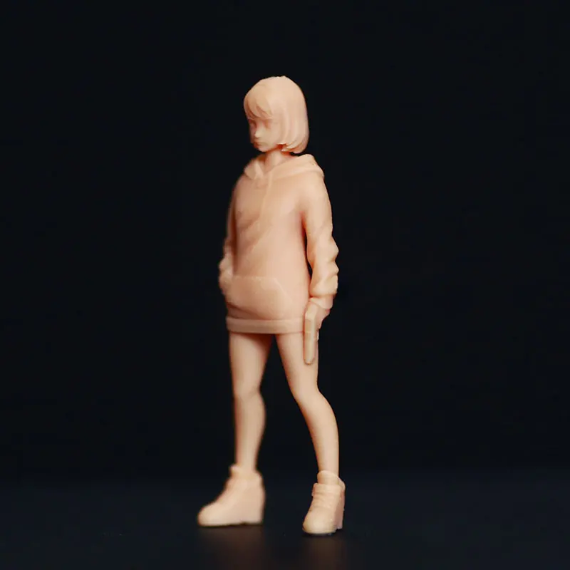 1:64 Figure Fashion Little Loli Beauty Student Resin Miniature Garage Kit Model Need To Be Colored By Yourself Number 144