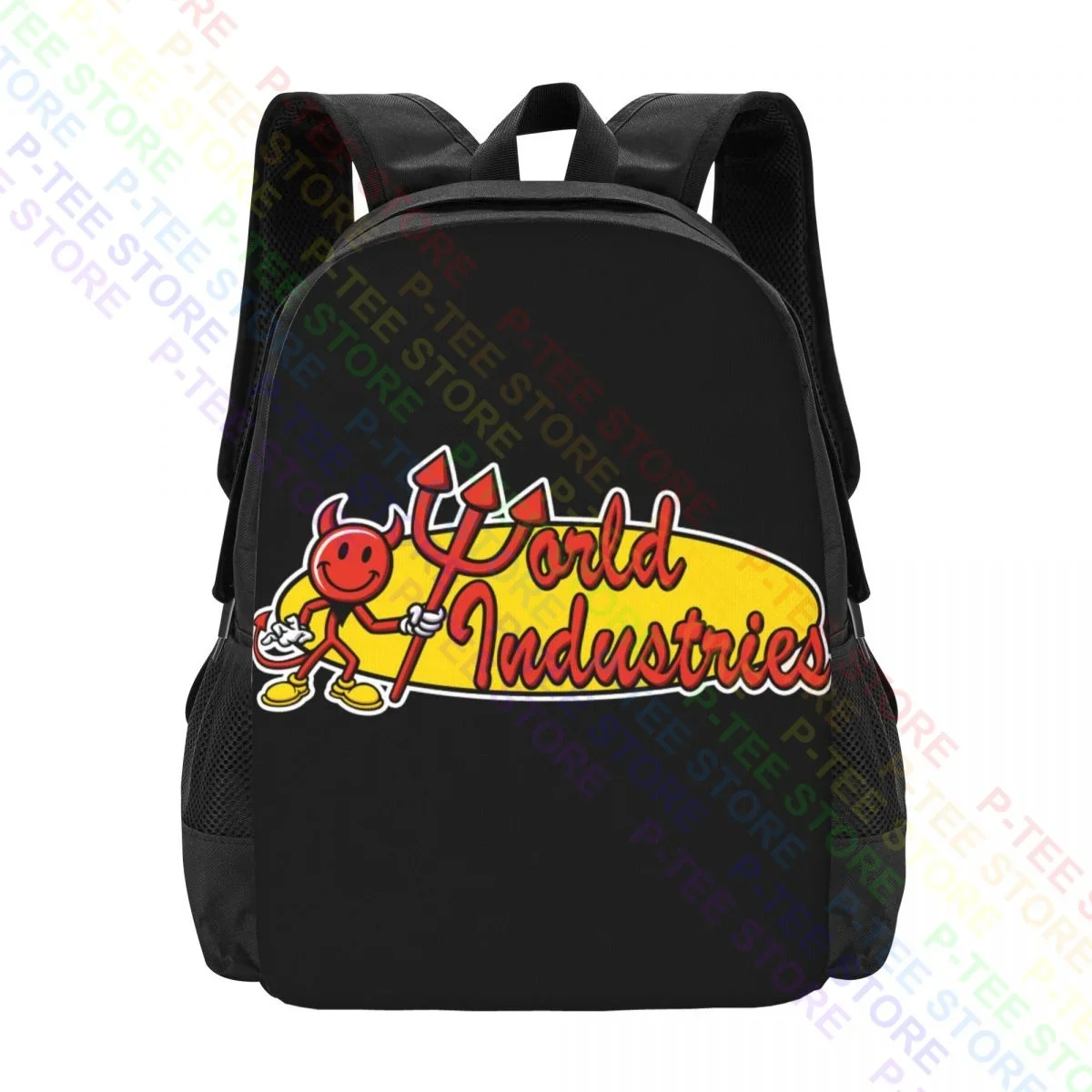 Large World Industries Skateboard DevilBackpack Large Capacity Bookbag Schoolbag