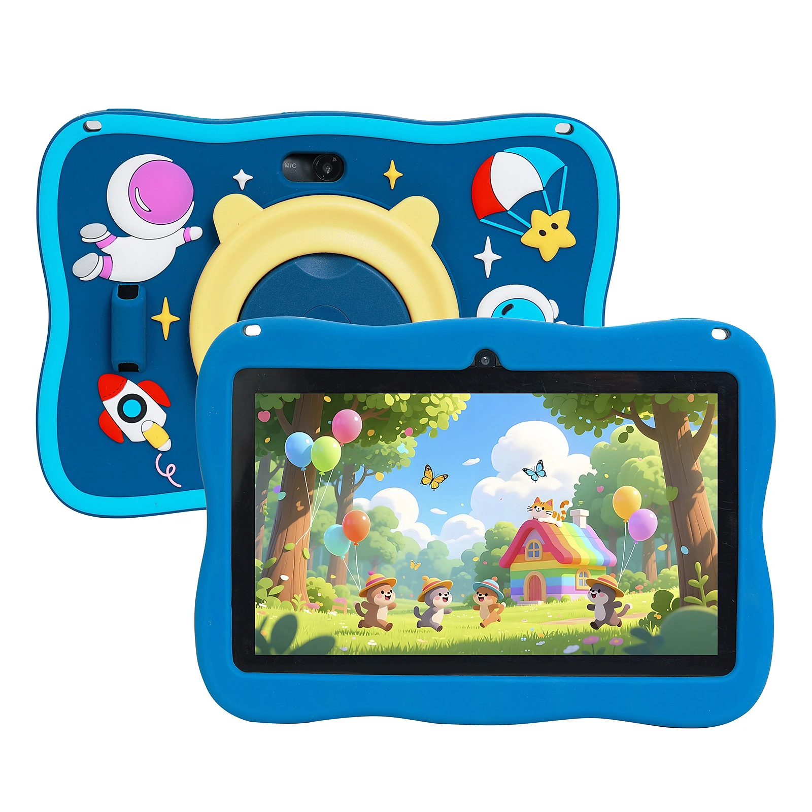 new-7-learning-5g-pad-cartoon-pattern-kids'-tablets-android-14-education-tablet-pc-kids-proof-protective-case-tablet-4000mah