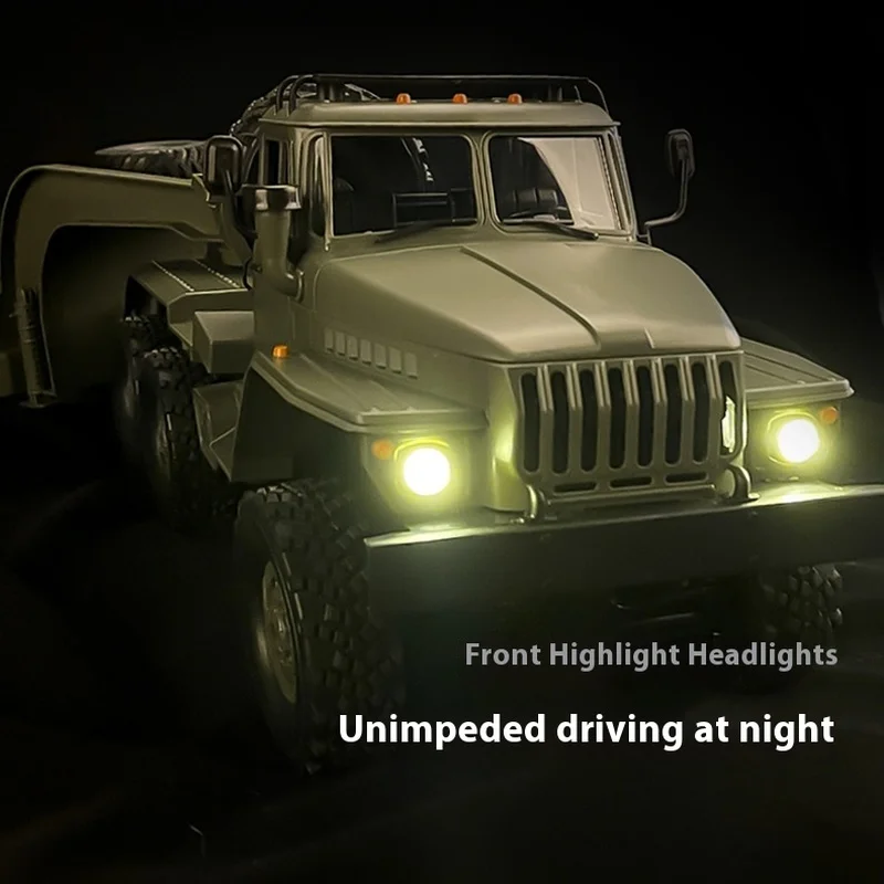 풀 스케일 Wpl B-36 B36 Rc 트럭 1:16 군용 수송 차량 모델 10 휠 드라이브 등반 오프로드 원격 제어 자동차 장난감