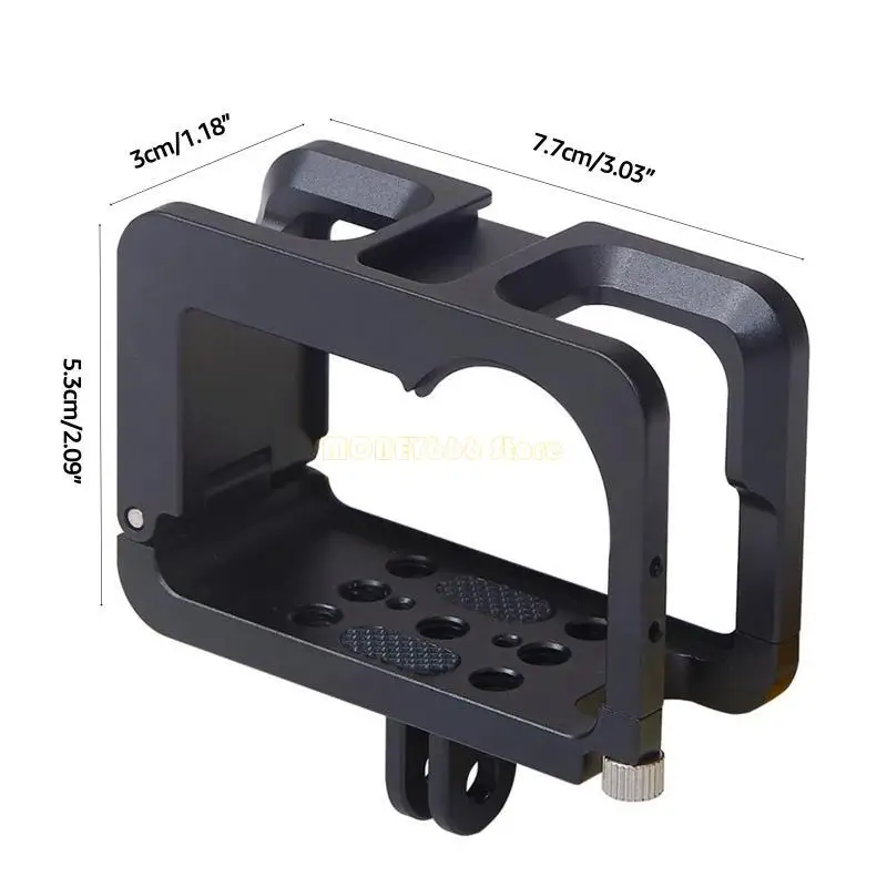 กรงกล้อง F62C vlogging เฟรมการถ่ายภาพแขนเสื้อสำหรับกล้องกีฬาแอ็คชั่น