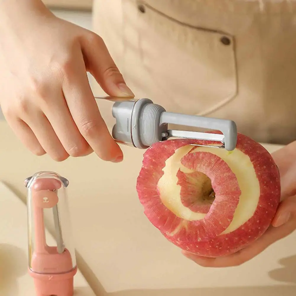 Stainless Steel Paring Knife Portable Fruit Vegetable Peeler Multifunctional Vegetable Peeler with Protective Cover Portable