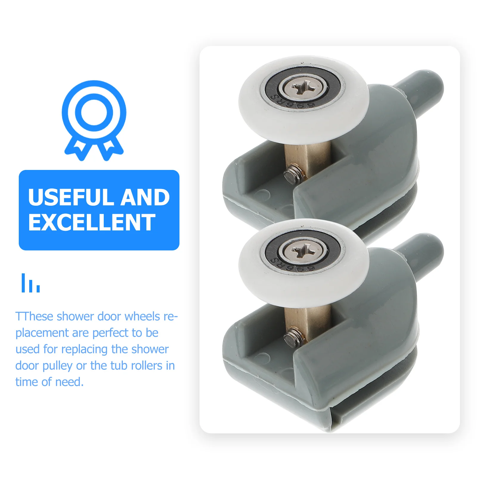 

10Pcs Premium Shower Door Runners Heavy Duty Sliding Door Wheels for Glass Shower Enclosure Pulley Replacement
