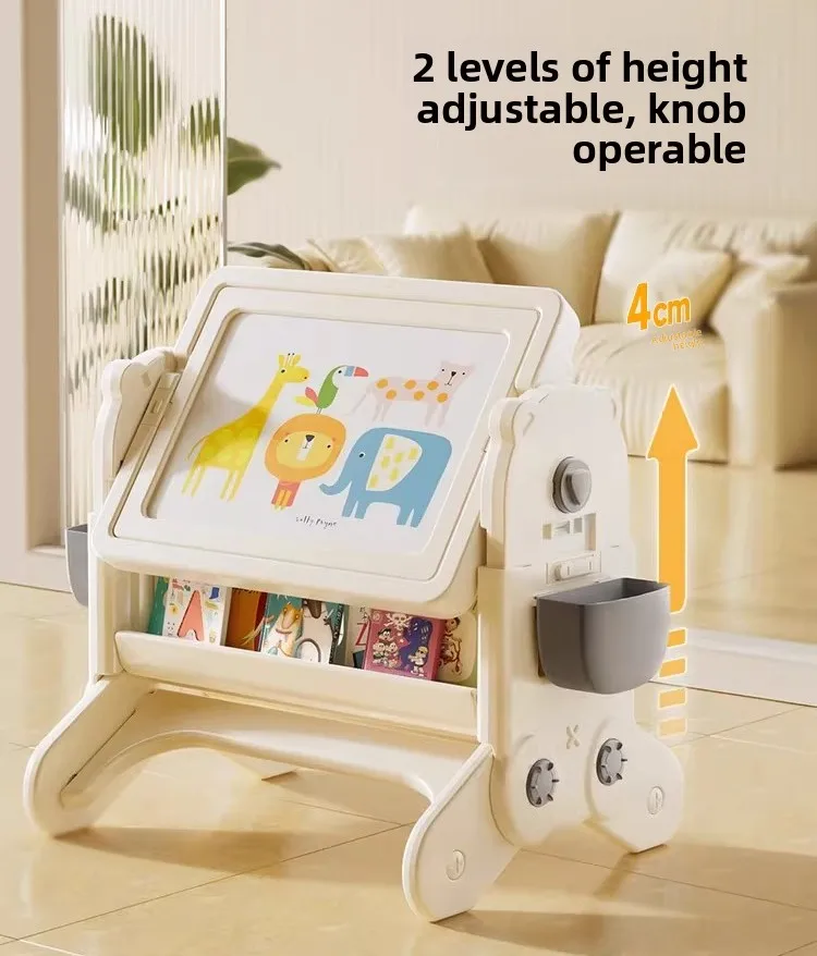Children's Multi-functional Building Block Table Can Lift Large Particles Assembled Toy Table Folding Drawing Board