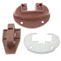 Drawer Slides 10 Sets Guides Dresser Track Replacement Kit Bottom Pulley Stoppers Metal Plastic Mount Heavy Duty Cabinet