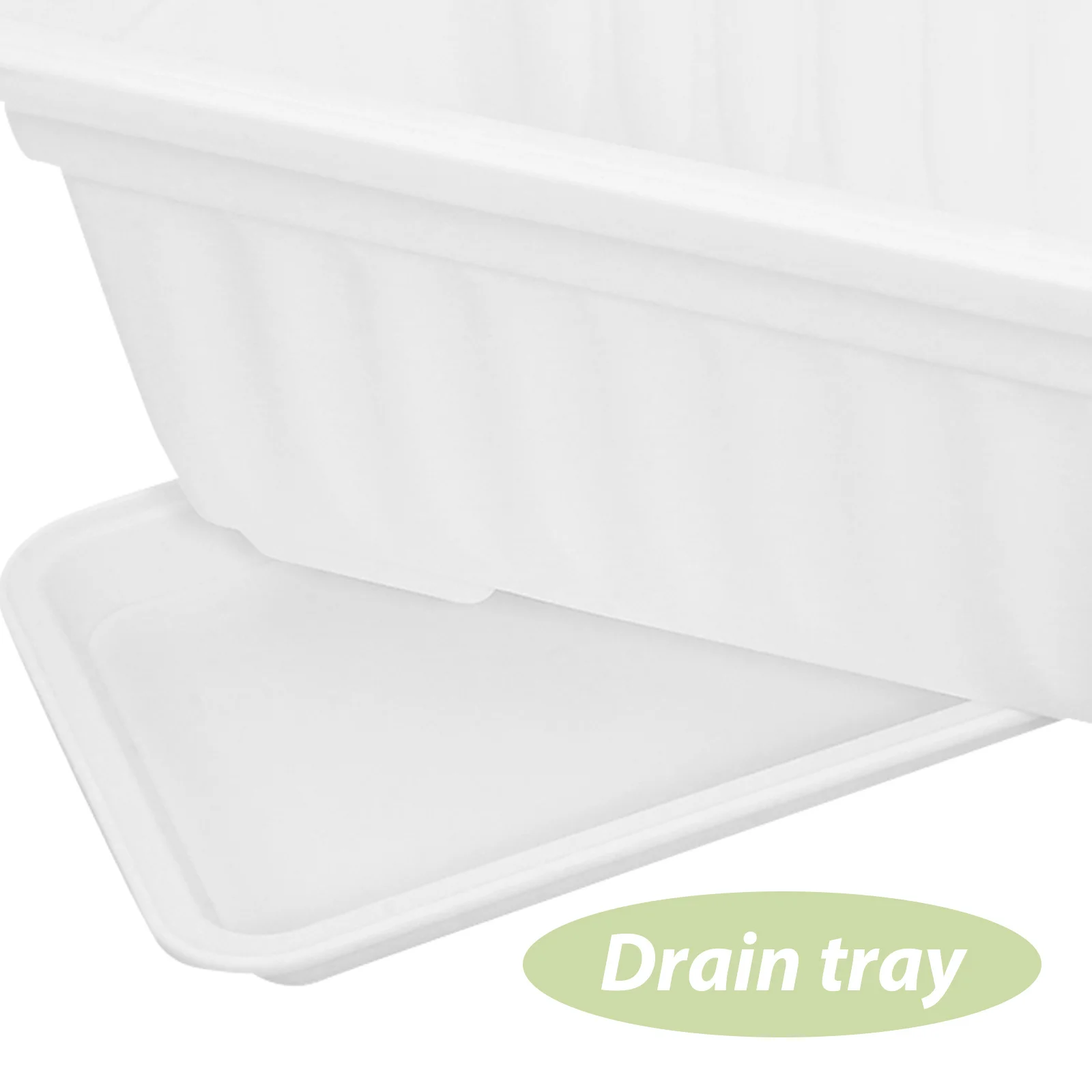 

2Pcs Plastic Rectangular Vegetable Flower Planters Boxes Balcony Indoor Outdoor Garden Planters Planter Box Flower Pots