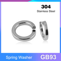 GB93 304 Stainless Steel Spring Split Lock Washer Elastic Gasket M1.6 M2 M3 M4 M5 M6 M8 M10 M12 M14 M16 M18 M20 M22 M24 M27
